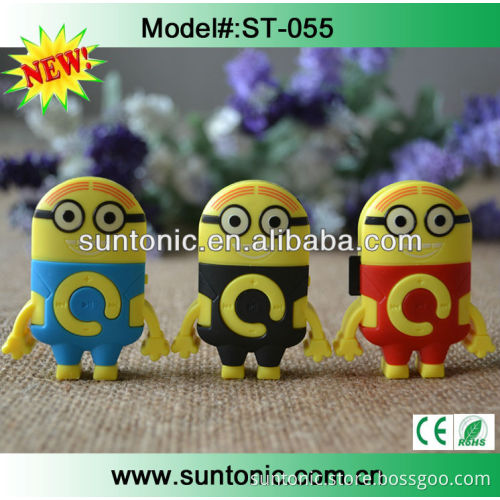 New Luanch Cute Digital MP3 Player Minion Style
